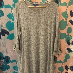 Light fleece midi dress